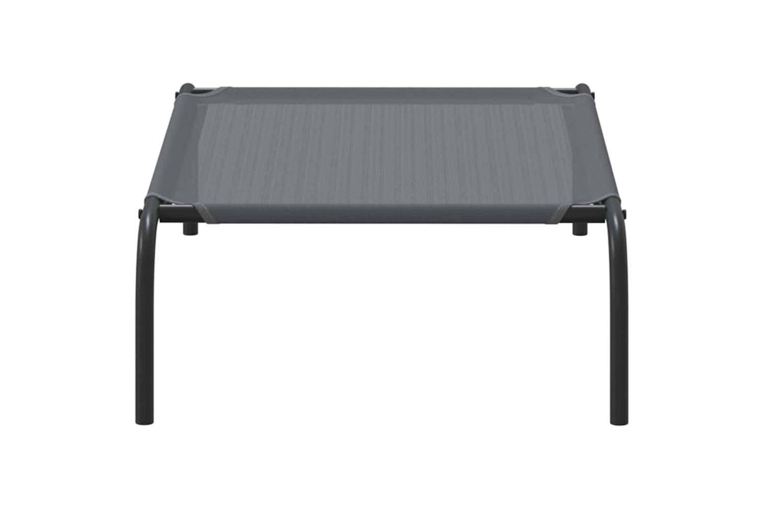 Elevated Dog Bed Grey 90x50x20 Cm Textilene And Steel-5