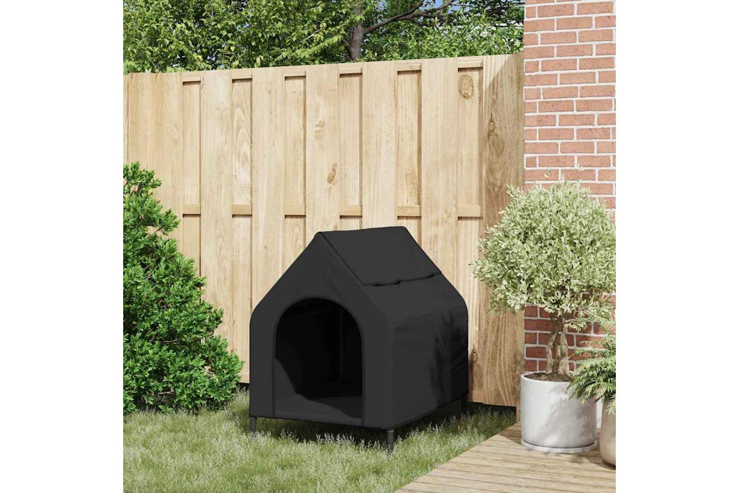 Dog House Black 90 X 65 X 85 Cm Oxford Fabric And Steel-3