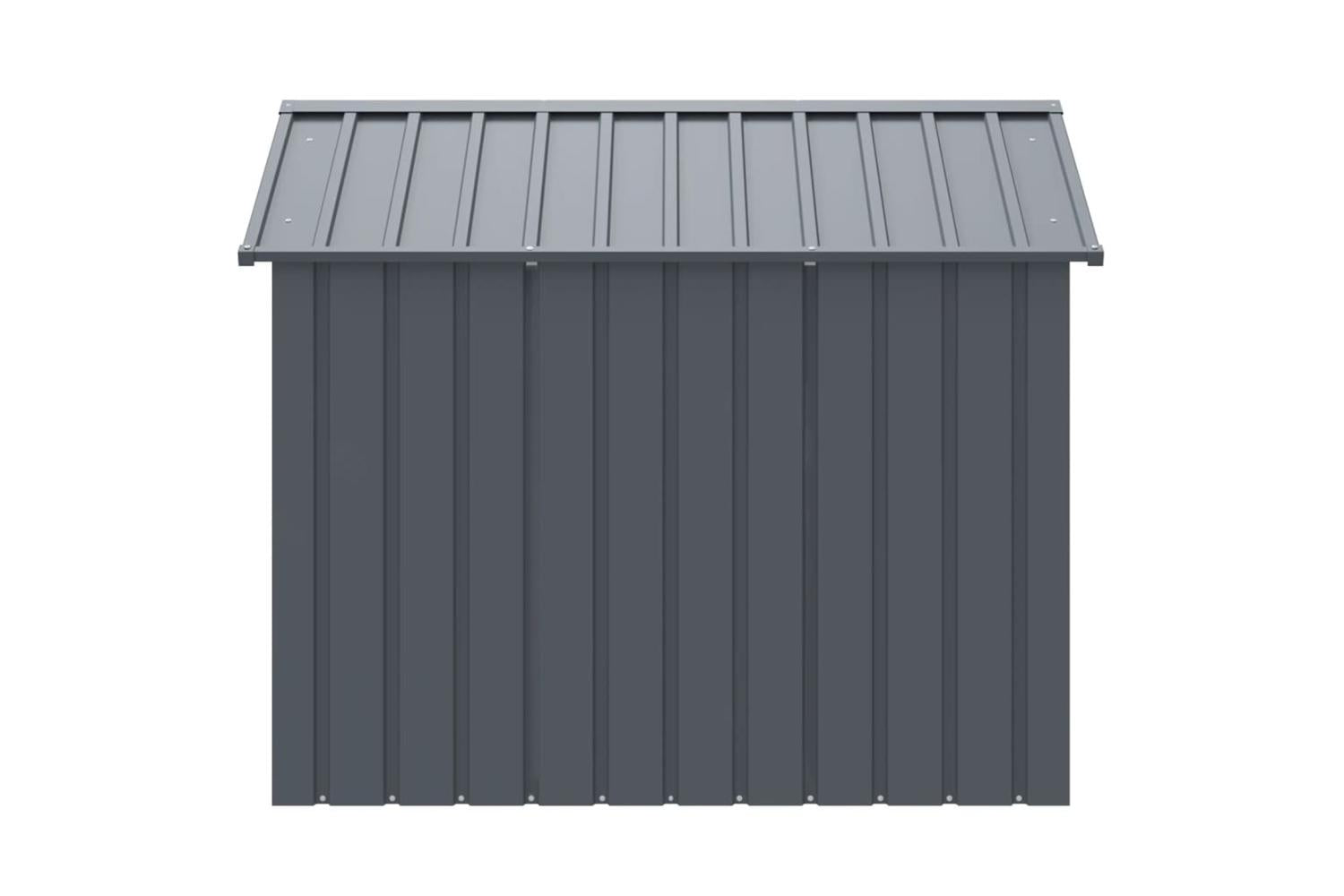 Dog House With Roof Anthracite 117x153x123 Cm Galvanised Steel-4