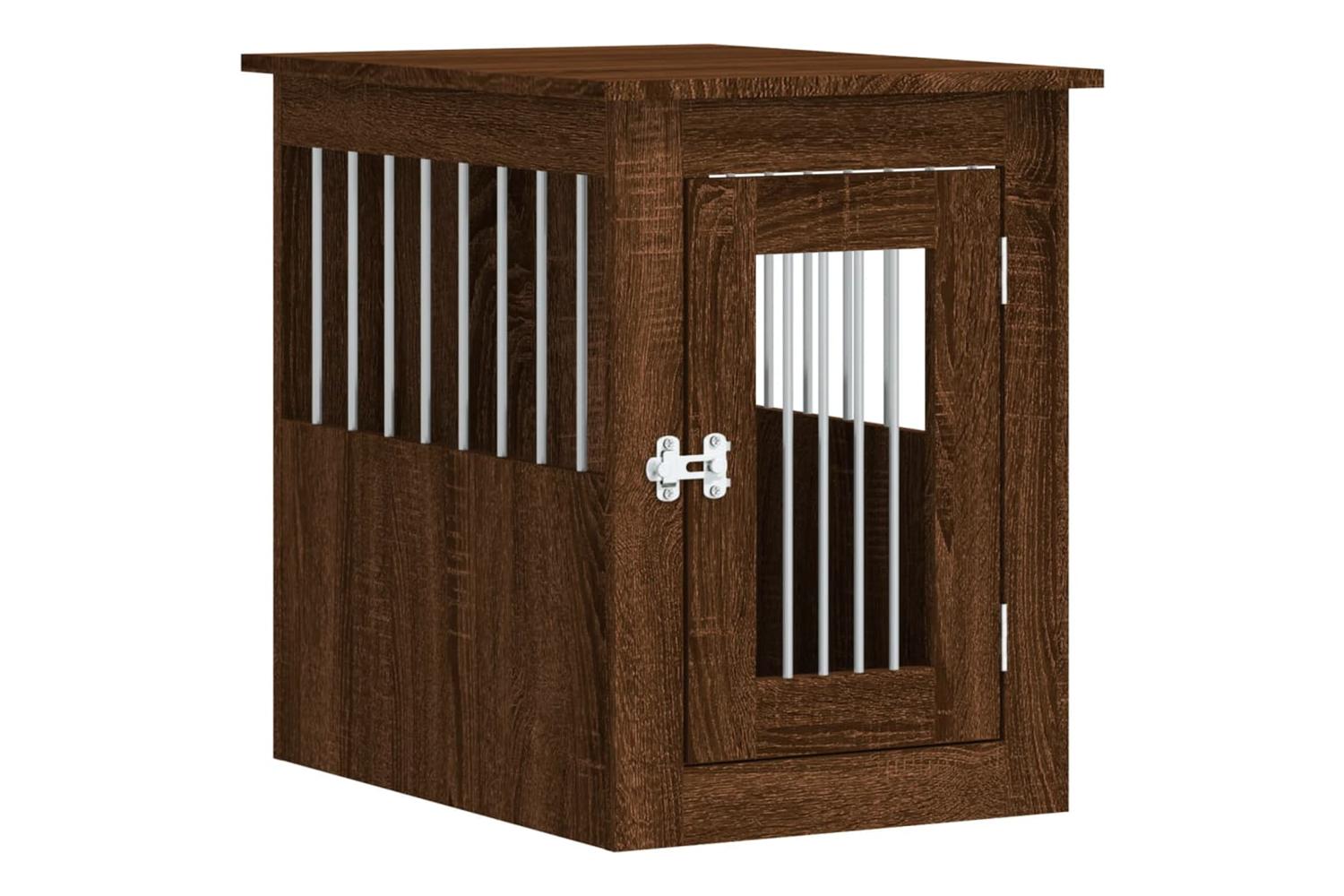 Dog Crate Furniture Brown Oak 45x62x59 Cm Engineered Wood-2
