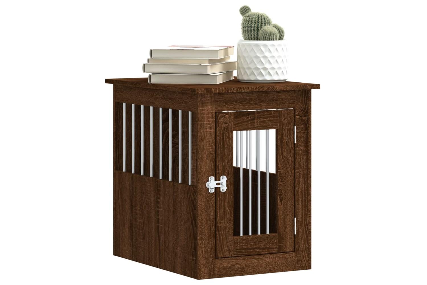 Dog Crate Furniture Brown Oak 45x62x59 Cm Engineered Wood-4