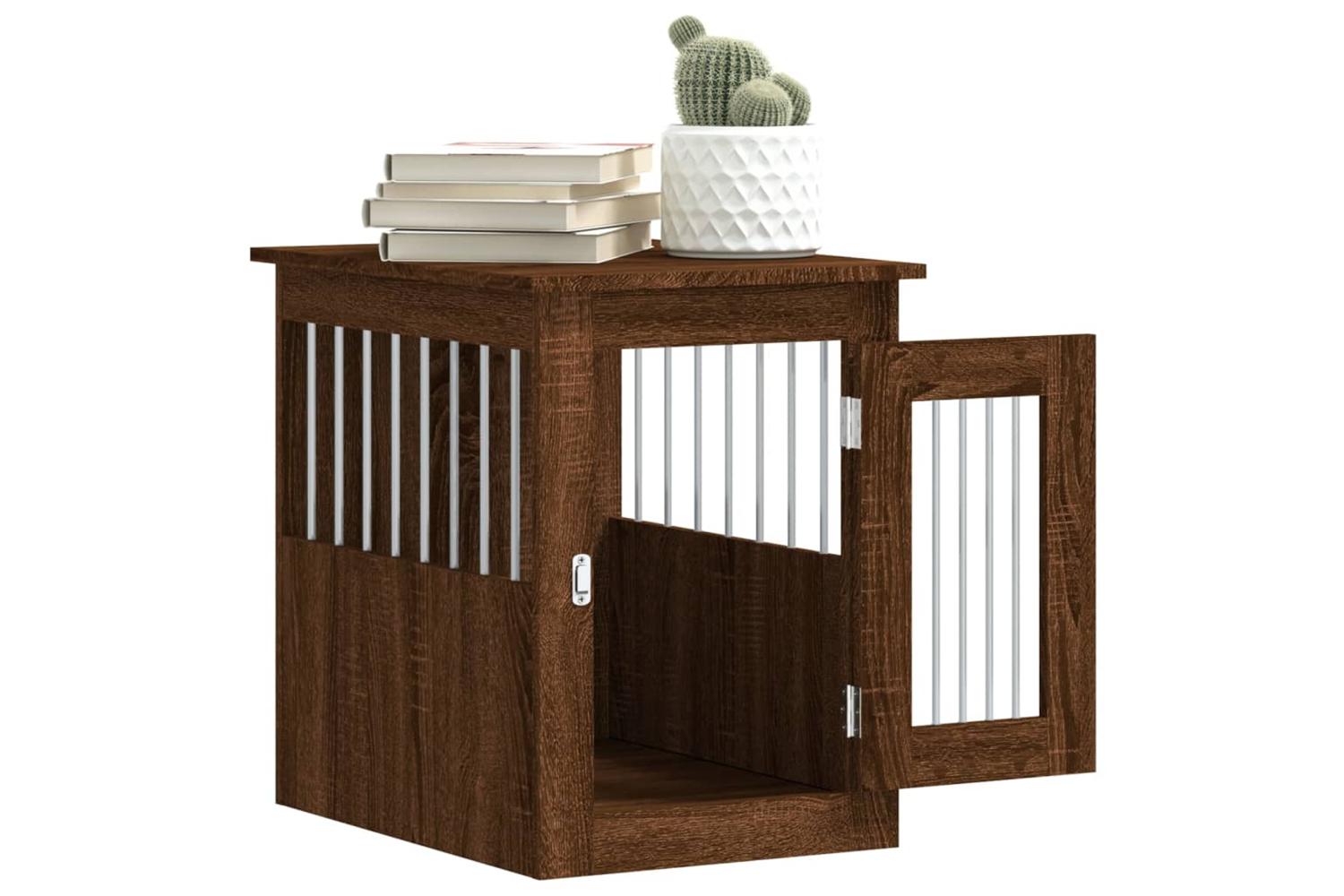Dog Crate Furniture Brown Oak 45x62x59 Cm Engineered Wood-5