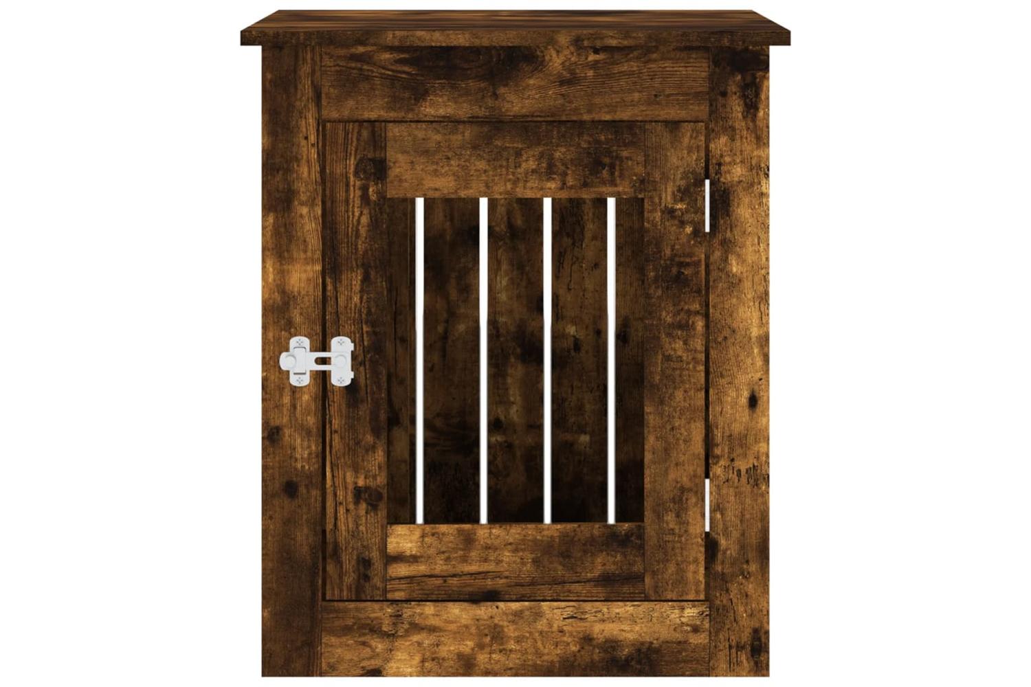 Dog Crate Furniture Smoked Oak 55x75x65 Cm Engineered Wood-7