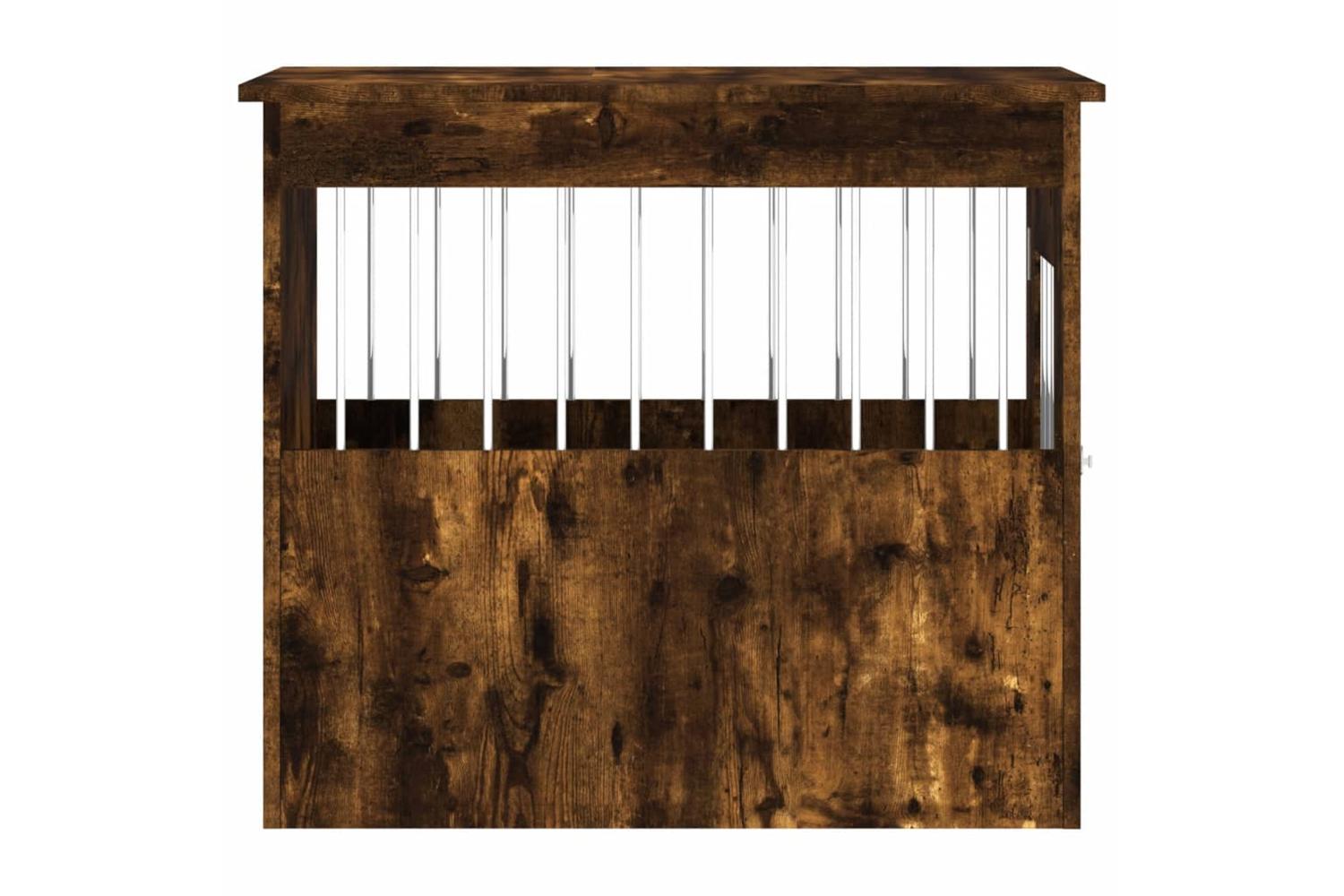 Dog Crate Furniture Smoked Oak 55x75x65 Cm Engineered Wood-8