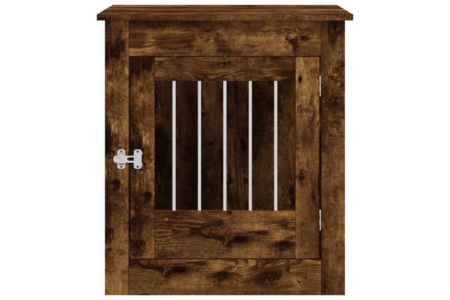 Dog Crate Furniture Smoked Oak 645x80x71 Cm Engineered Wood-7