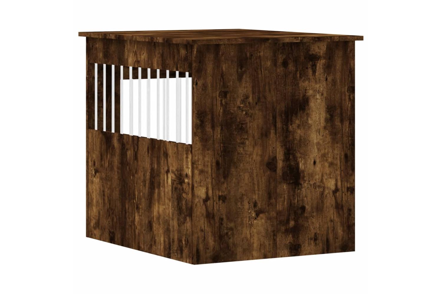 Dog Crate Furniture Smoked Oak 645x80x71 Cm Engineered Wood-9