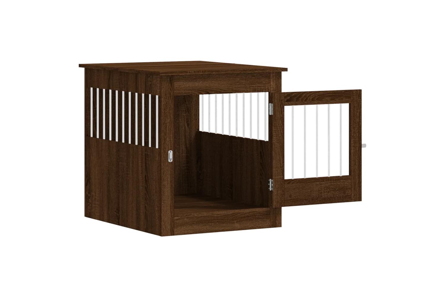 Dog Crate Furniture Brown Oak 645x80x71 Cm Engineered Wood-6