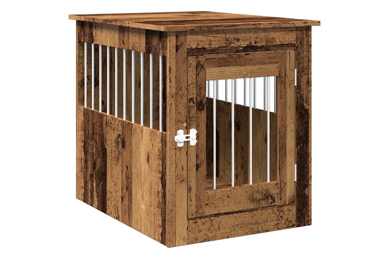 Dog Crate Furniture Old Wood 55x75x65 Cm Engineered Wood-2