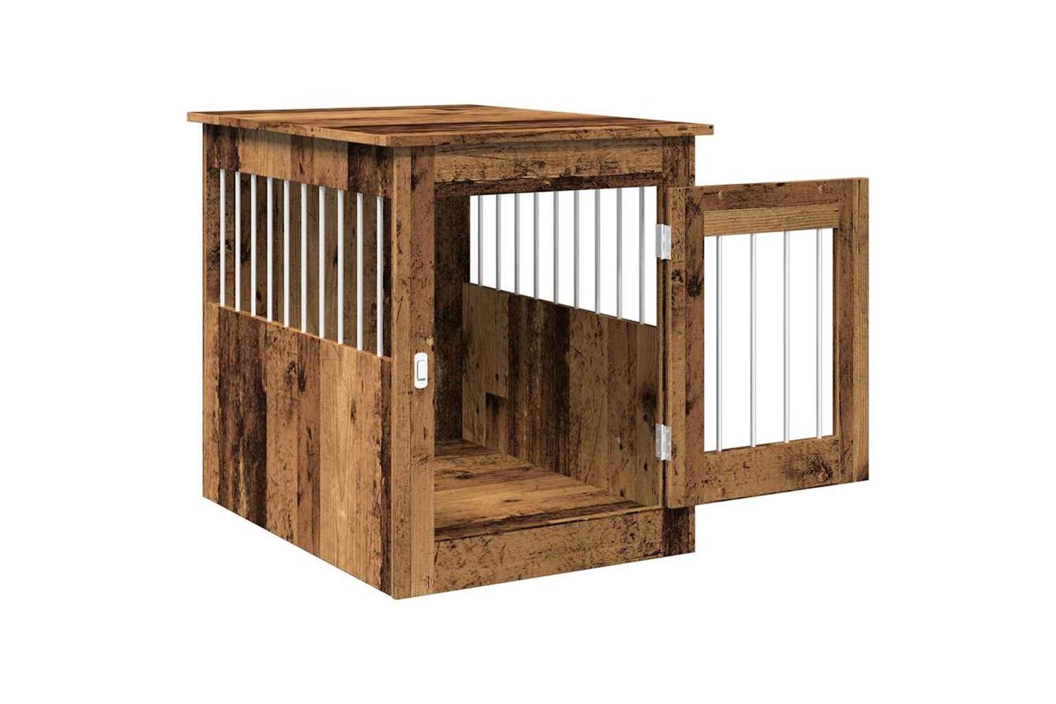 Dog Crate Furniture Old Wood 55x75x65 Cm Engineered Wood-5