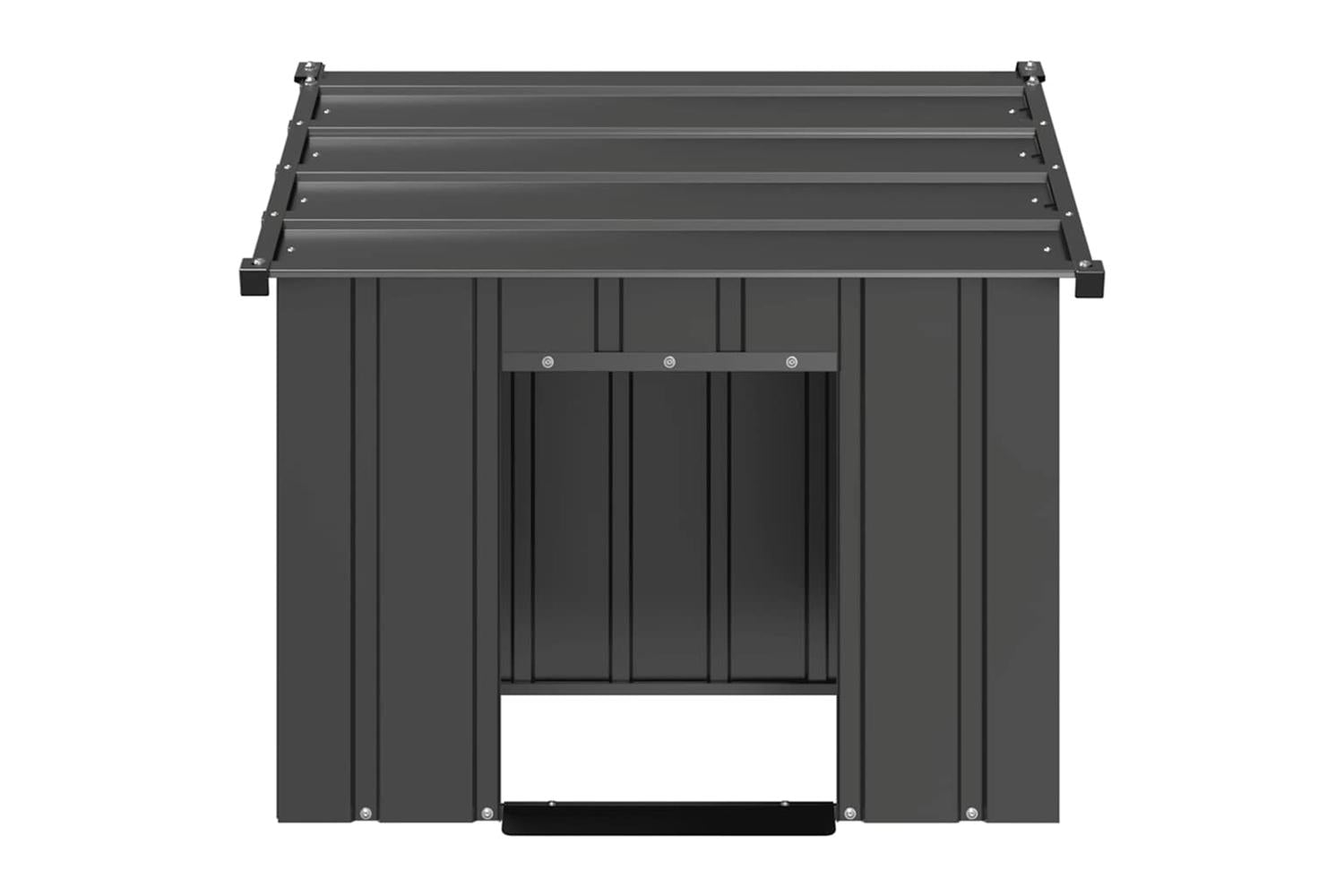 Dog House With Roof 85x107x81 Cm Galvanised Steel-3