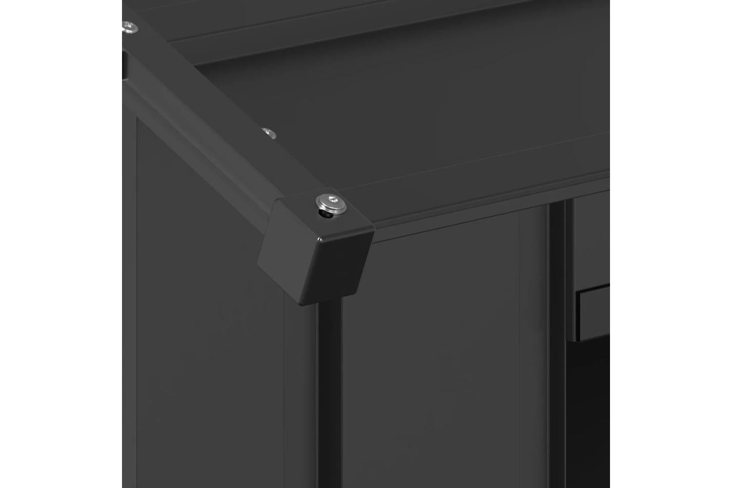 Dog House With Roof 85x107x81 Cm Galvanised Steel-6