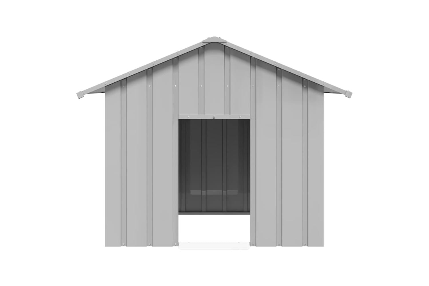 Dog House With Roof 131x101x102 Cm Galvanised Steel-3