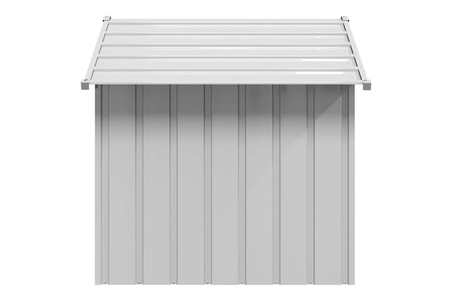 Dog House With Roof 131x101x102 Cm Galvanised Steel-4