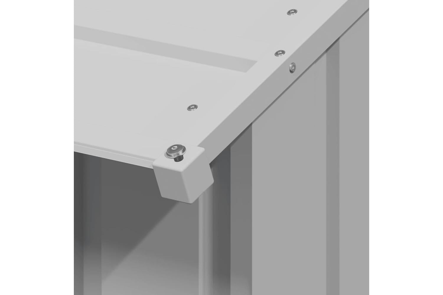 Dog House With Roof 131x101x102 Cm Galvanised Steel-6