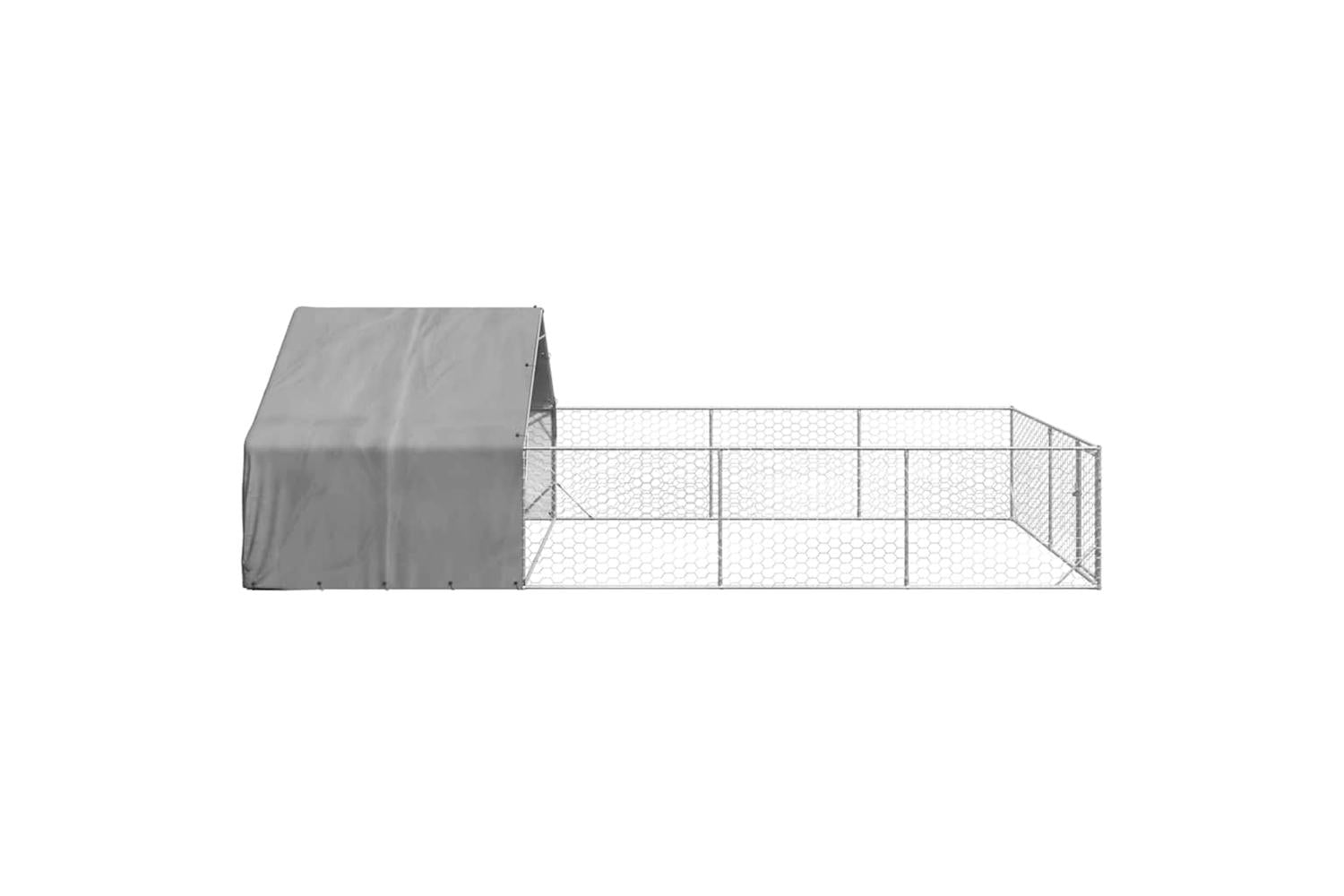 Outdoor Dog Kennel With Run 7x3x19 M Galvanised Steel-4