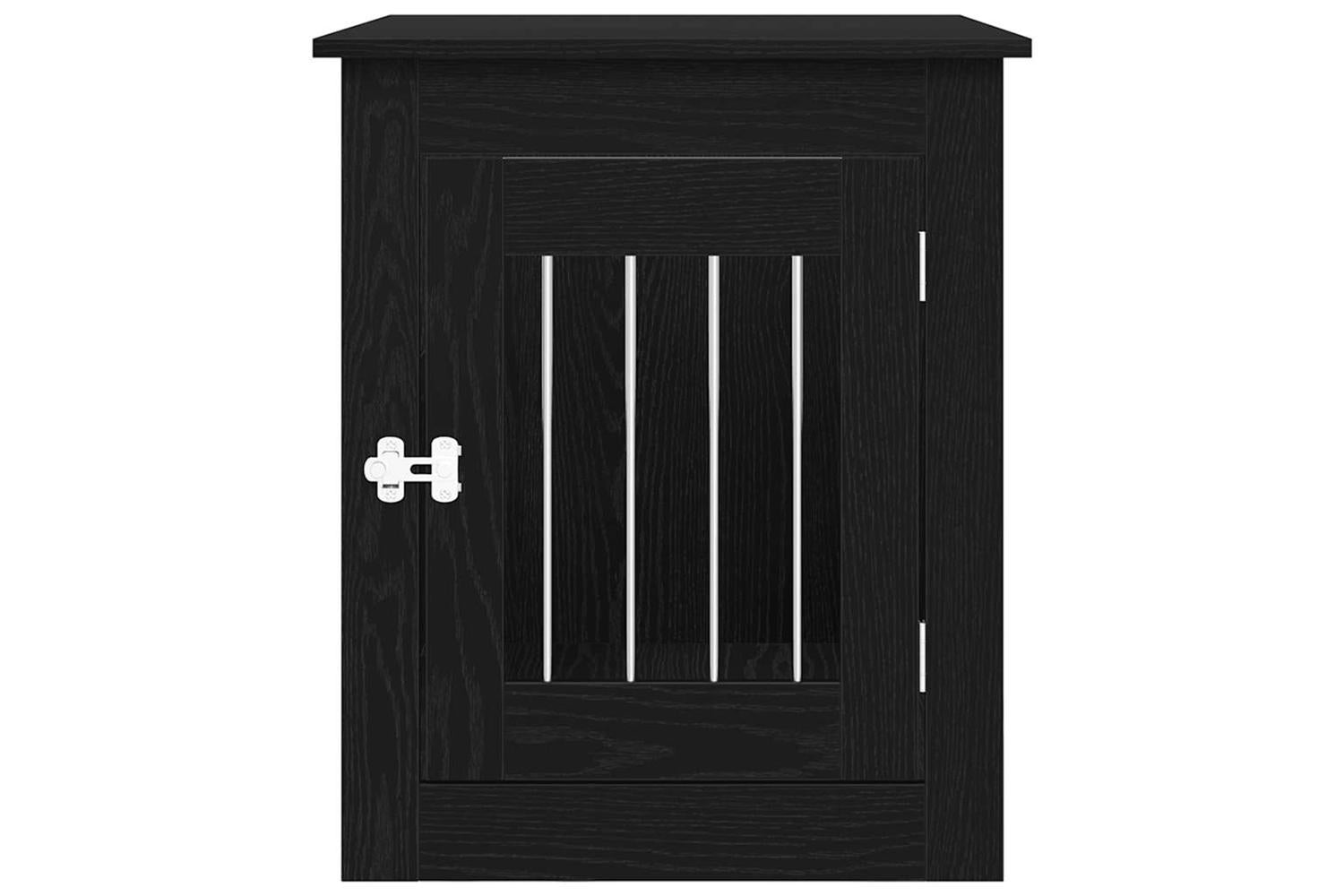 Dog Crate Furniture Black Oak 55x75x65 Cm Engineered Wood-6