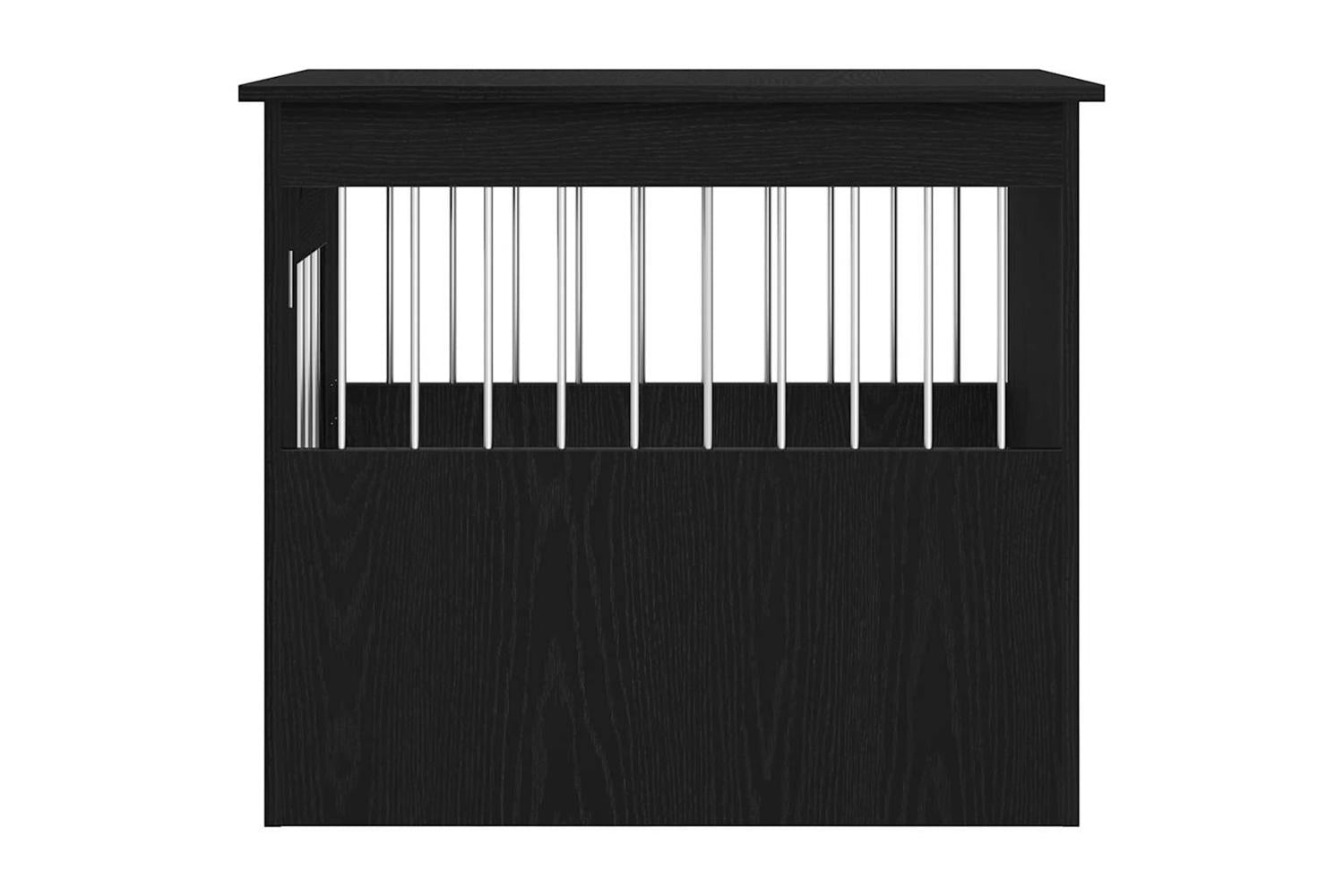 Dog Crate Furniture Black Oak 55x75x65 Cm Engineered Wood-7