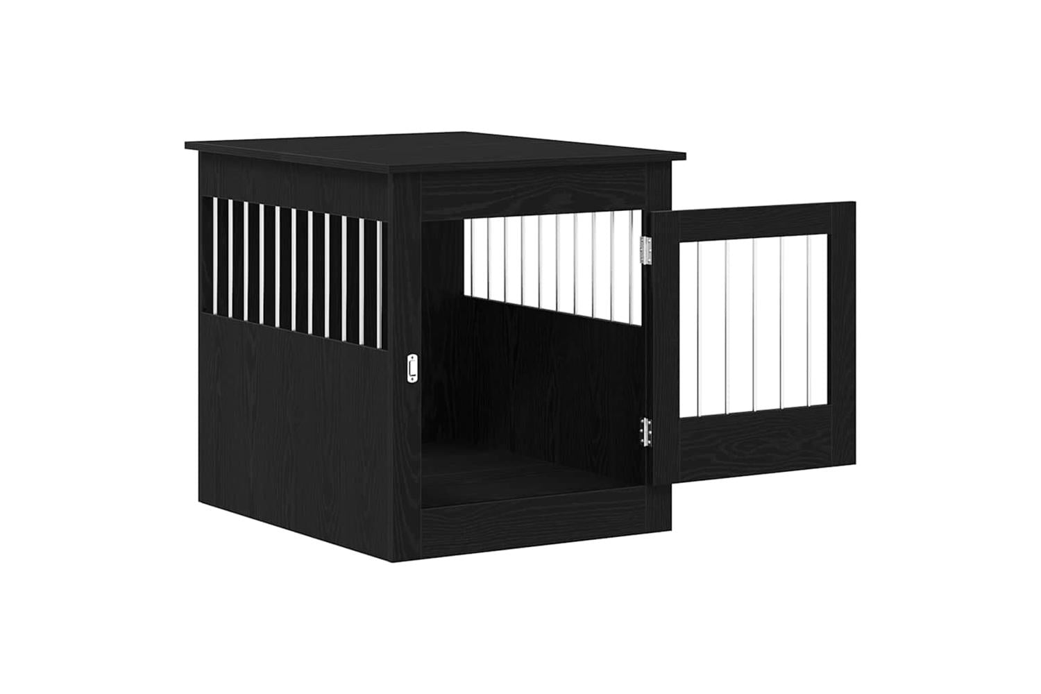 Dog Crate Furniture Black Oak 645x80x71 Cm Engineered Wood-5