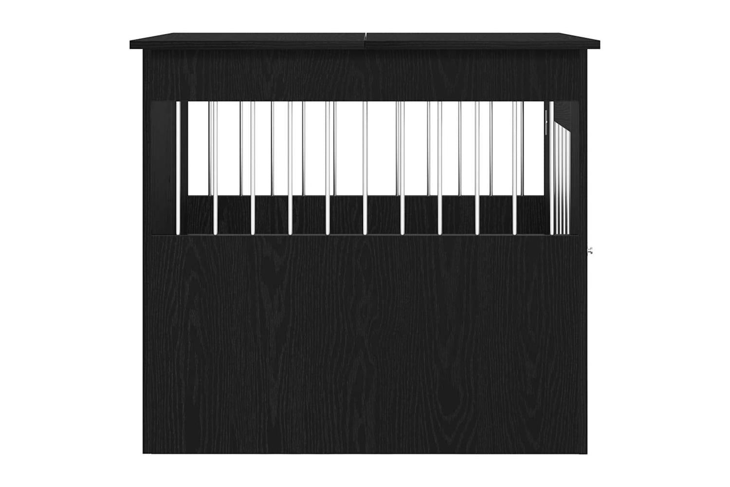 Dog Crate Furniture Black Oak 645x80x71 Cm Engineered Wood-7
