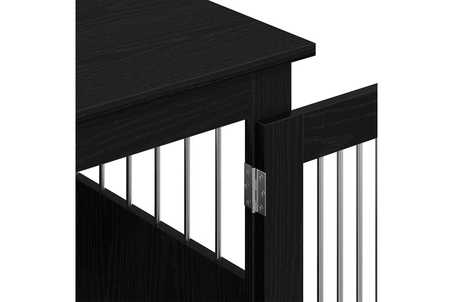 Dog Crate Furniture Black Oak 645x80x71 Cm Engineered Wood-10