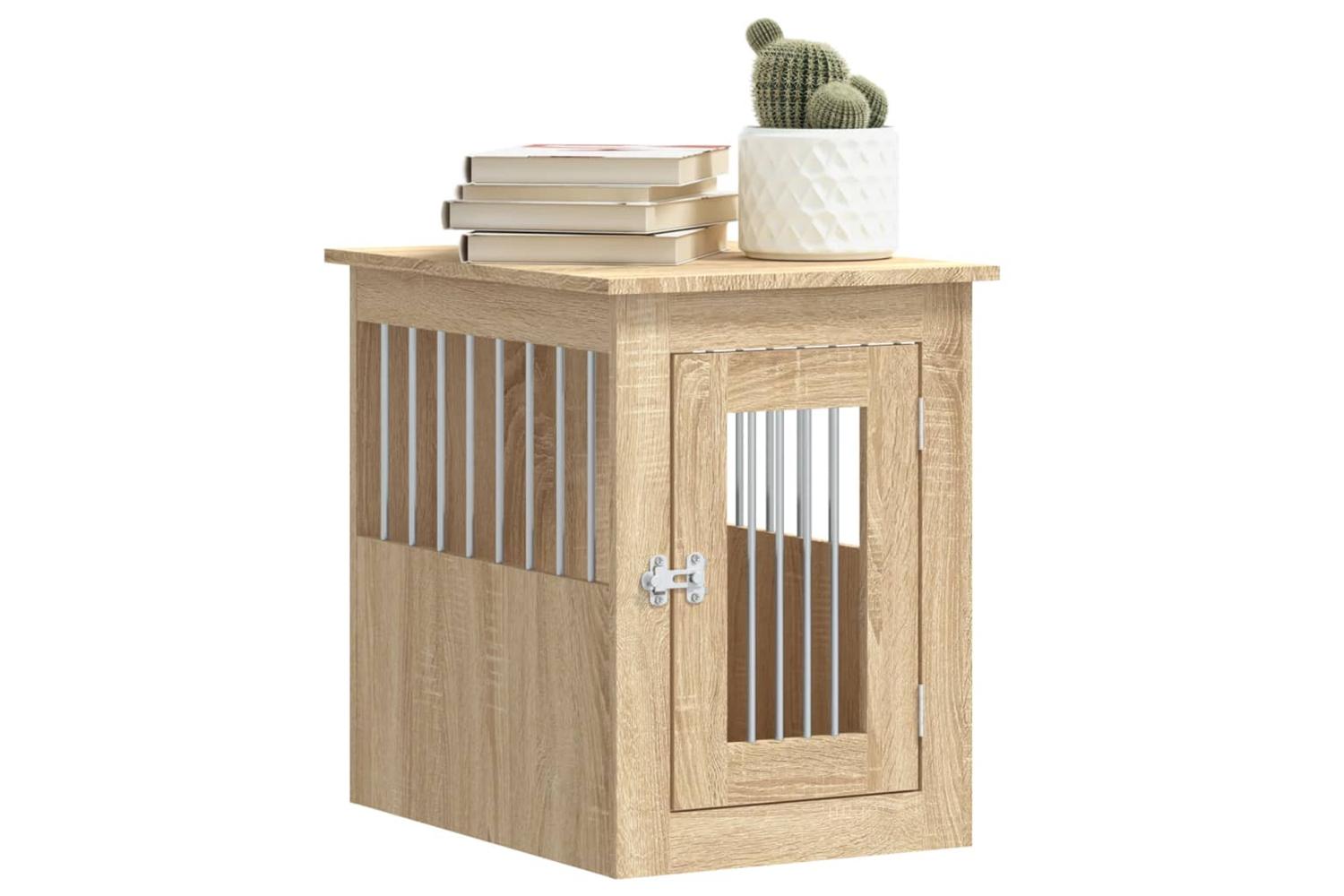 Dog Crate Furniture Sonoma Oak 45x62x59 Cm Engineered Wood-4