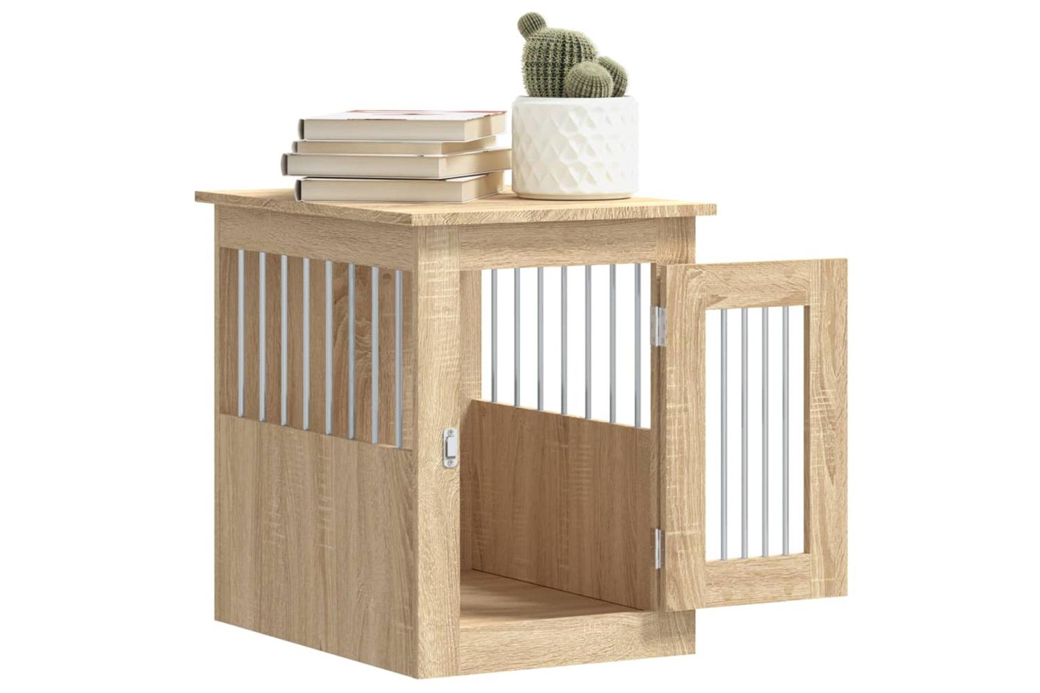 Dog Crate Furniture Sonoma Oak 45x62x59 Cm Engineered Wood-5