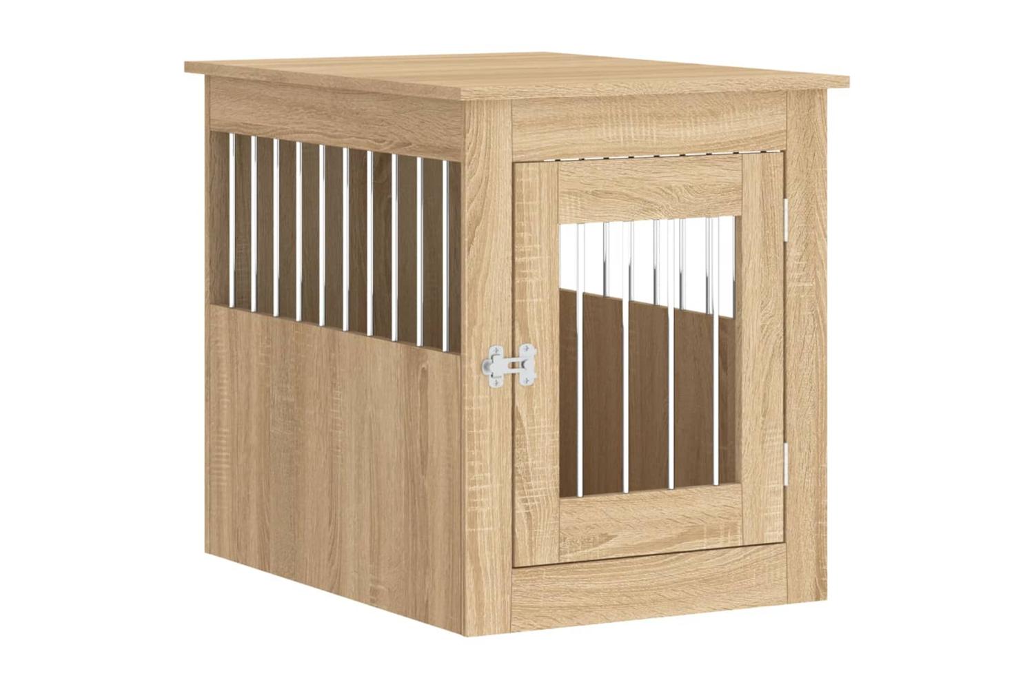 Dog Crate Furniture Sonoma Oak 55x75x65 Cm Engineered Wood-2