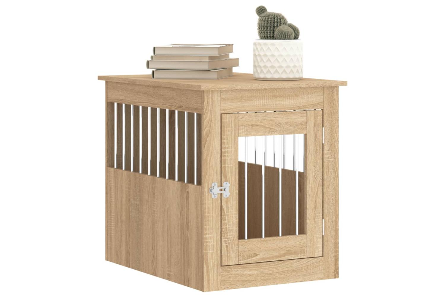 Dog Crate Furniture Sonoma Oak 55x75x65 Cm Engineered Wood-4