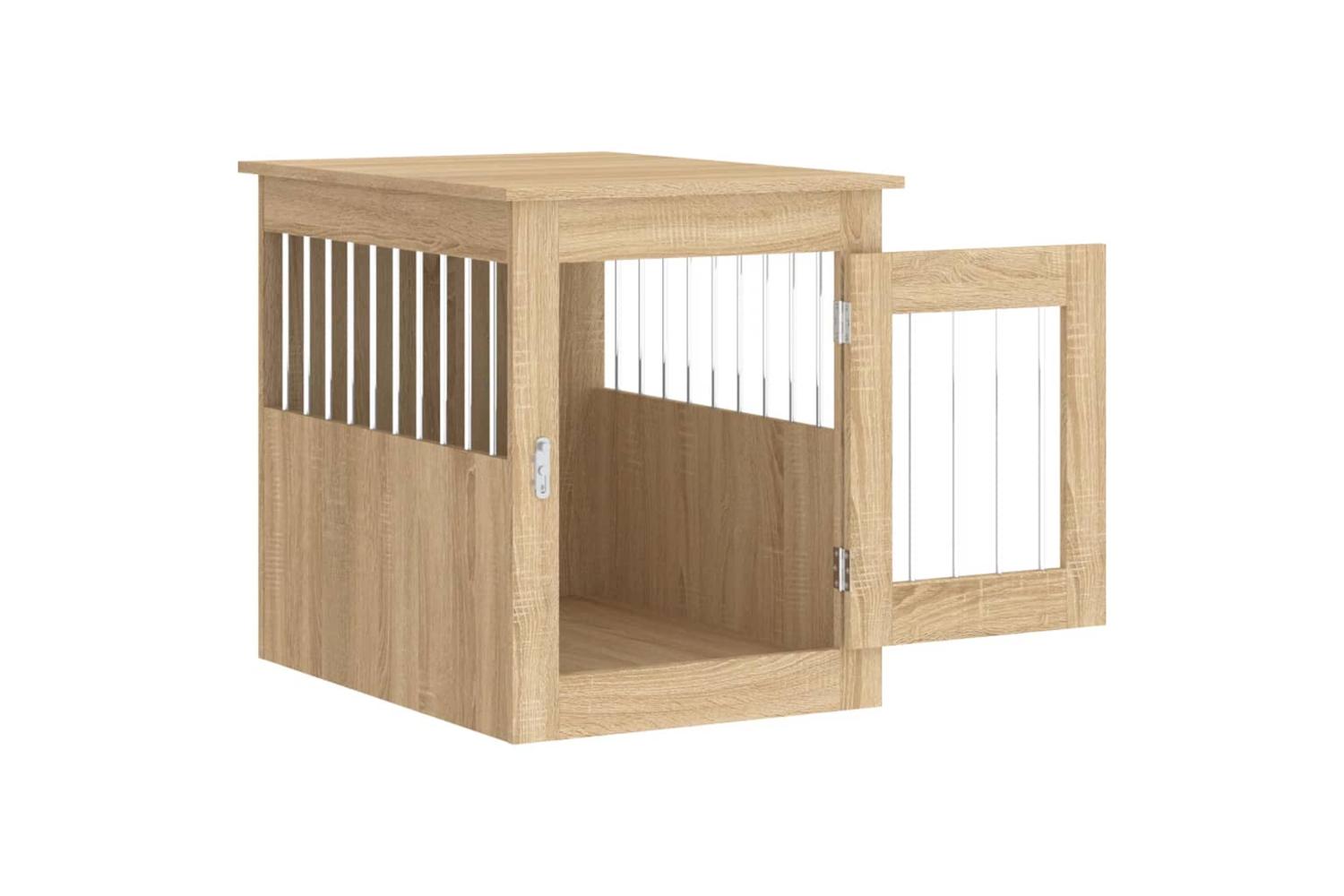 Dog Crate Furniture Sonoma Oak 55x75x65 Cm Engineered Wood-6