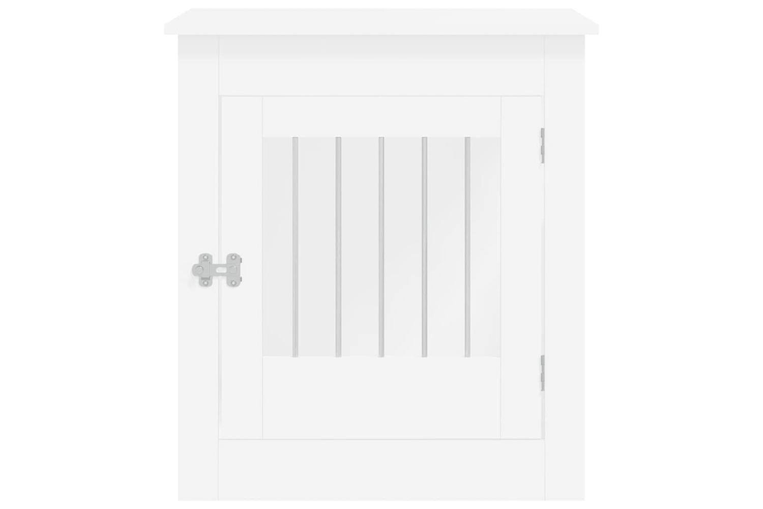 Dog Crate Furniture White 645x80x71 Cm Engineered Wood-7