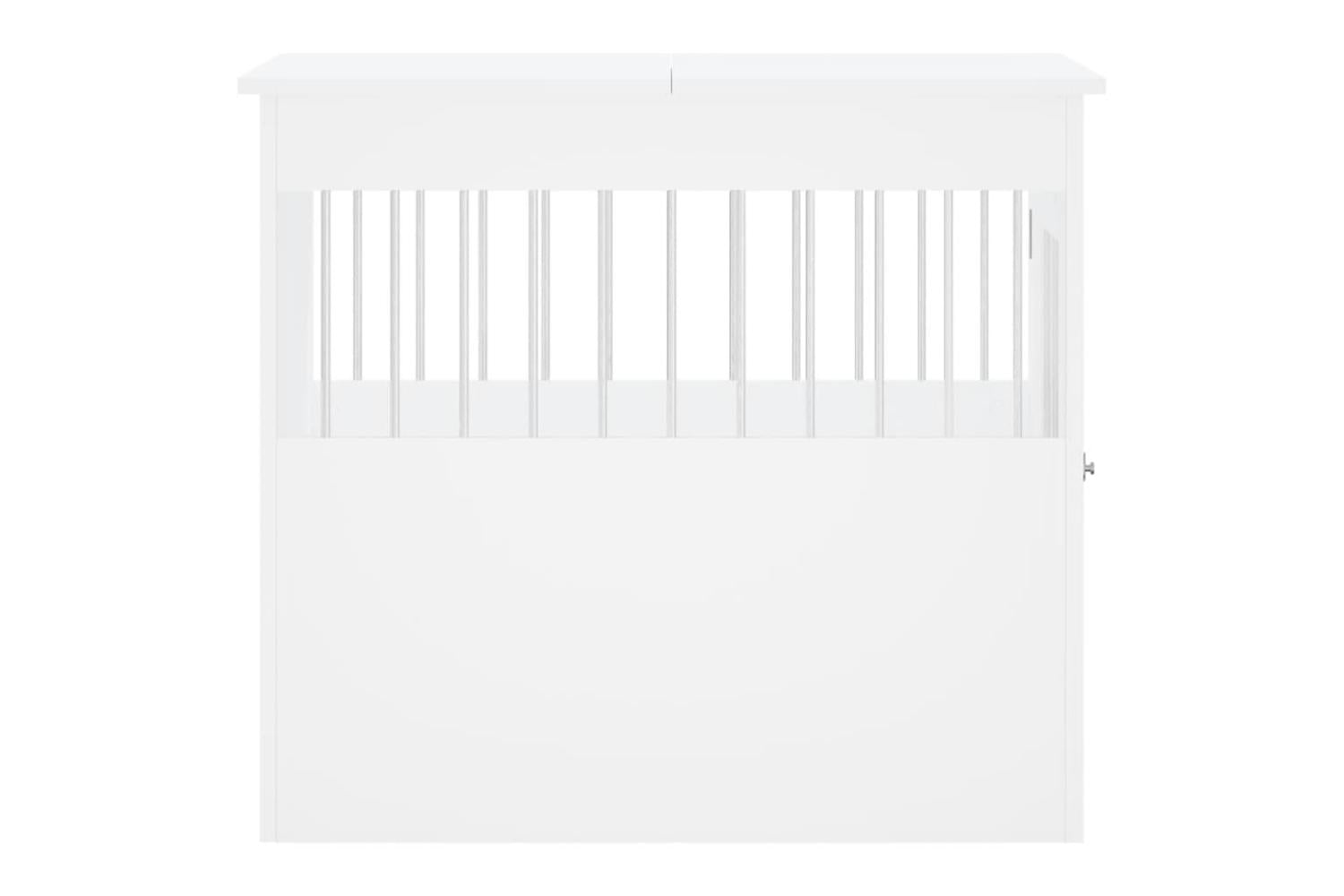 Dog Crate Furniture White 645x80x71 Cm Engineered Wood-8