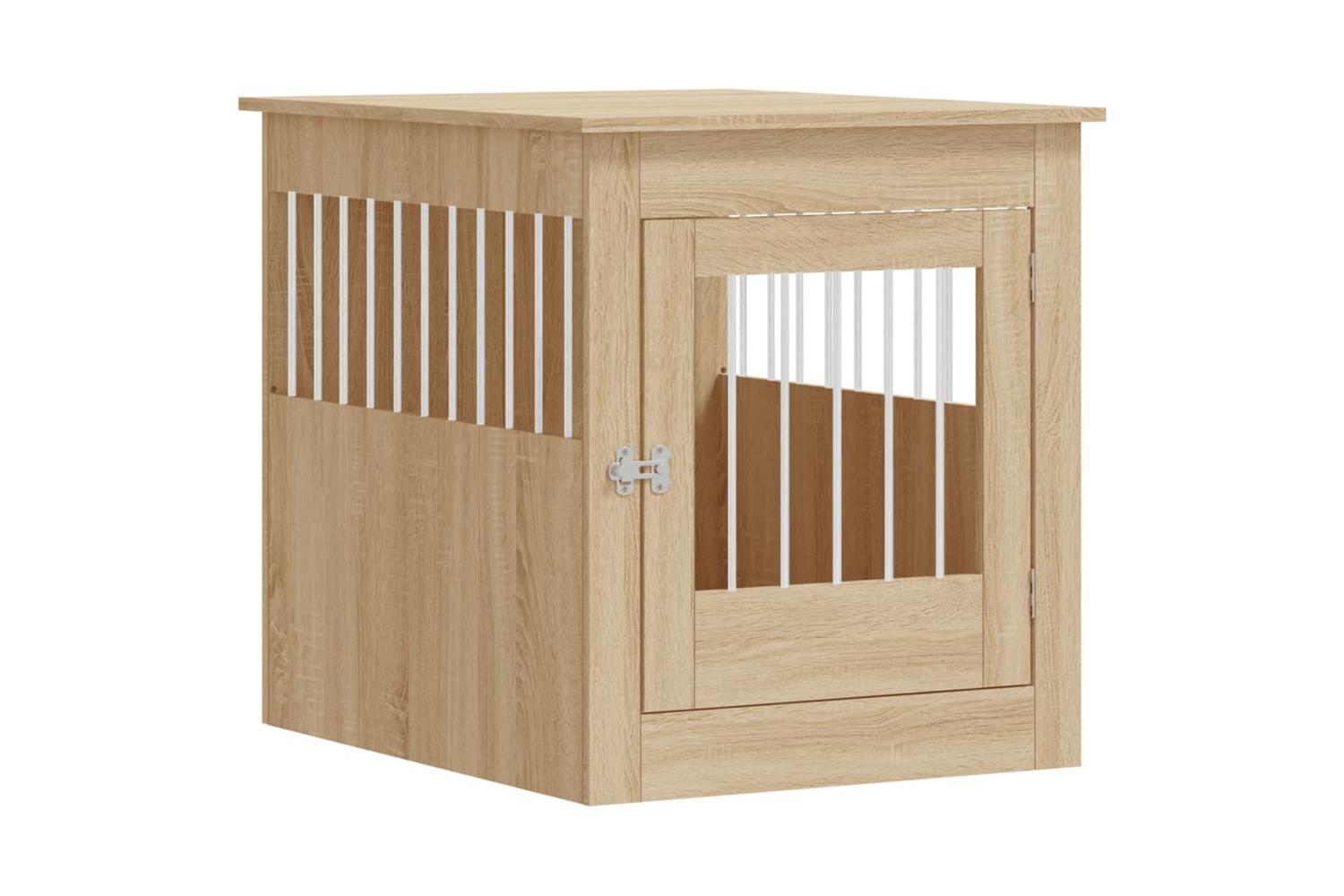 Dog Crate Furniture Sonoma Oak 645x80x71 Cm Engineered Wood-2