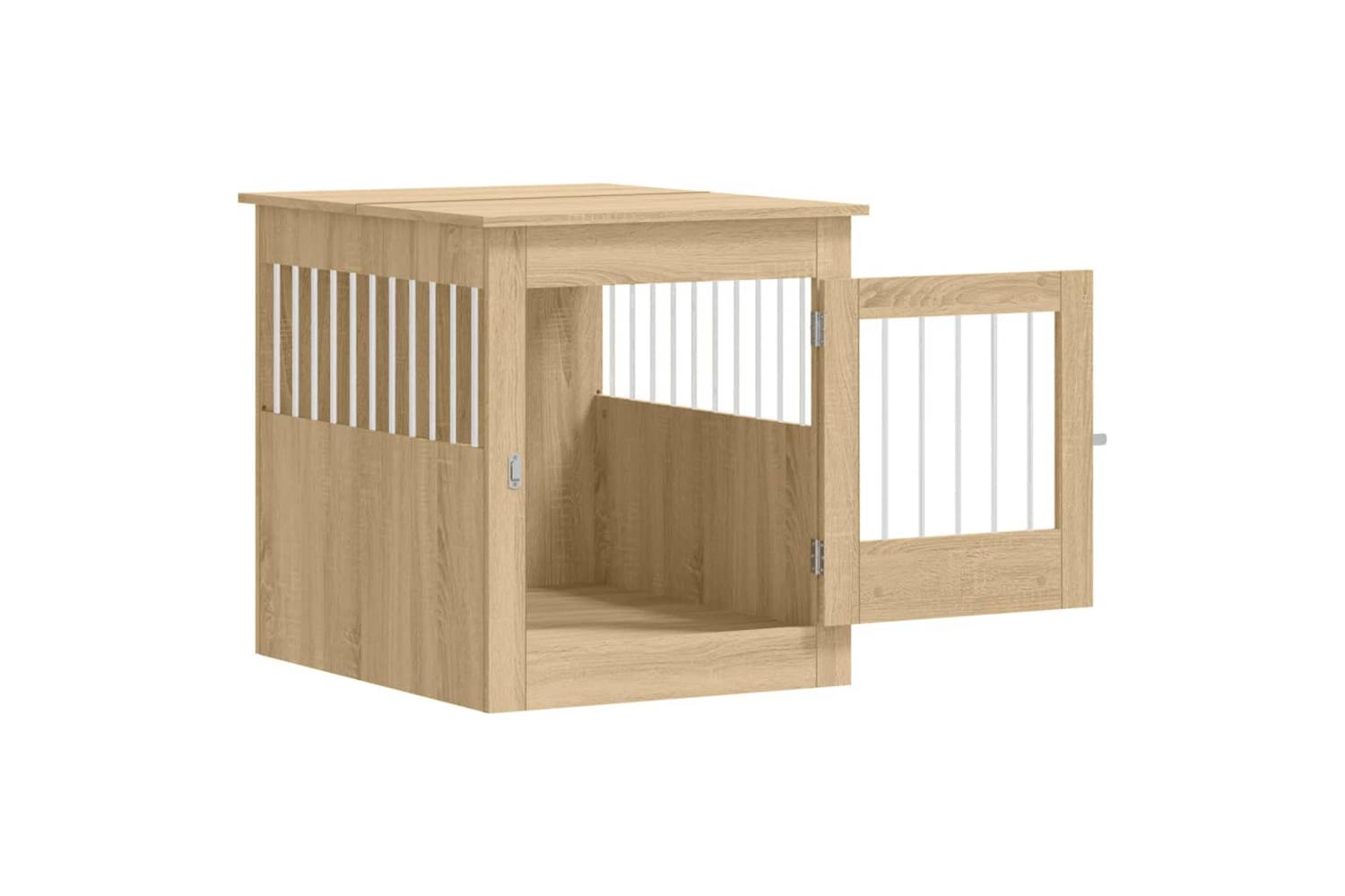 Dog Crate Furniture Sonoma Oak 645x80x71 Cm Engineered Wood-6
