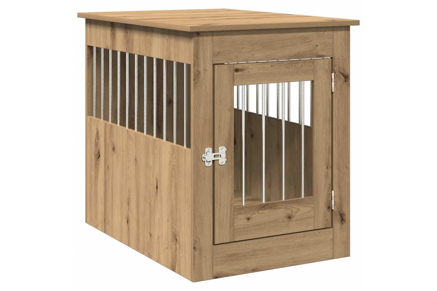 Dog Crate Furniture Artisan Oak 55x80x68 Cm Engineered Wood-2