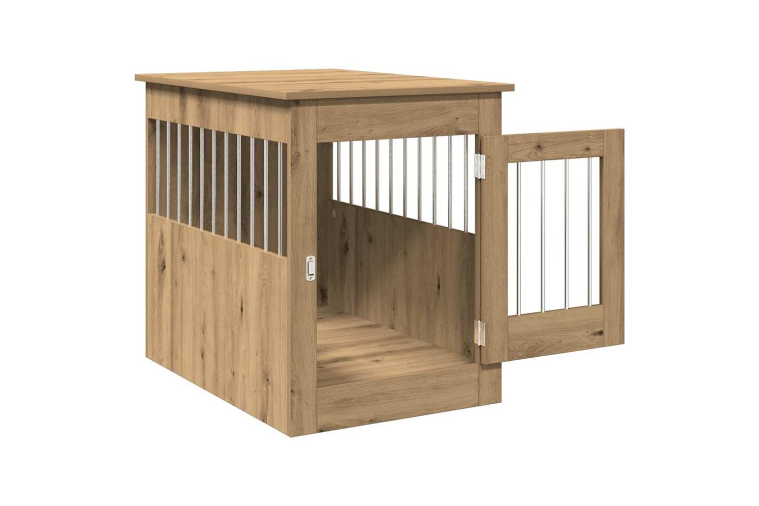 Dog Crate Furniture Artisan Oak 55x80x68 Cm Engineered Wood-4