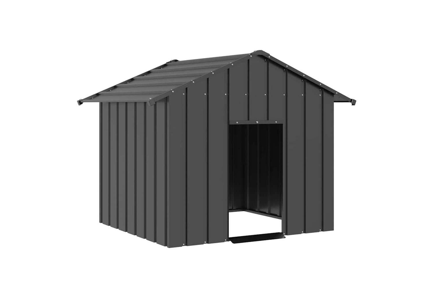 Dog House With Roof 131x101x102 Cm Galvanised Steel