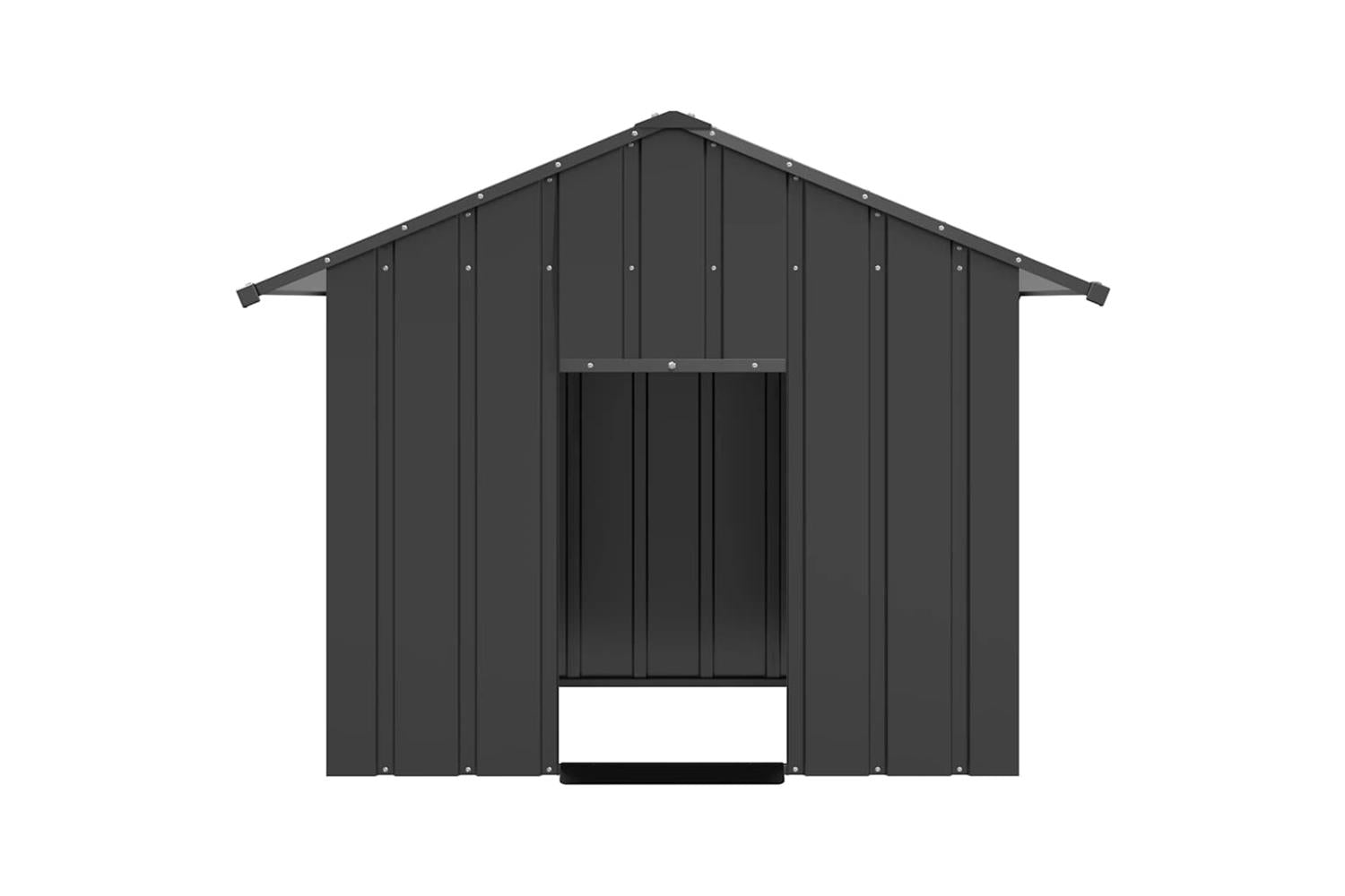 Dog House With Roof 131x101x102 Cm Galvanised Steel-3