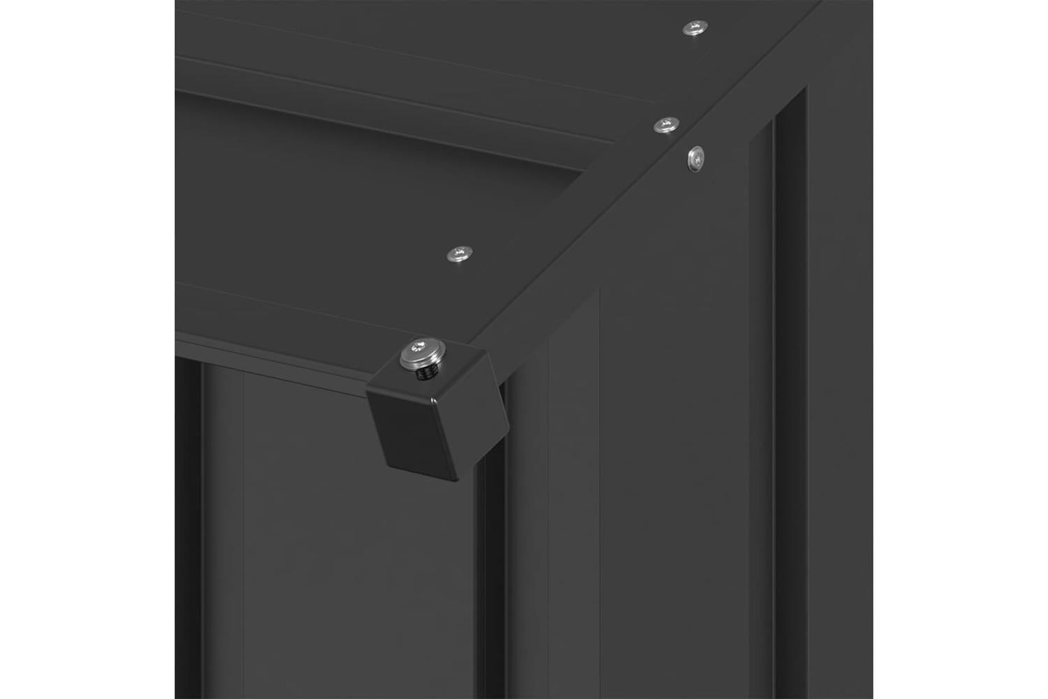 Dog House With Roof 131x101x102 Cm Galvanised Steel-6