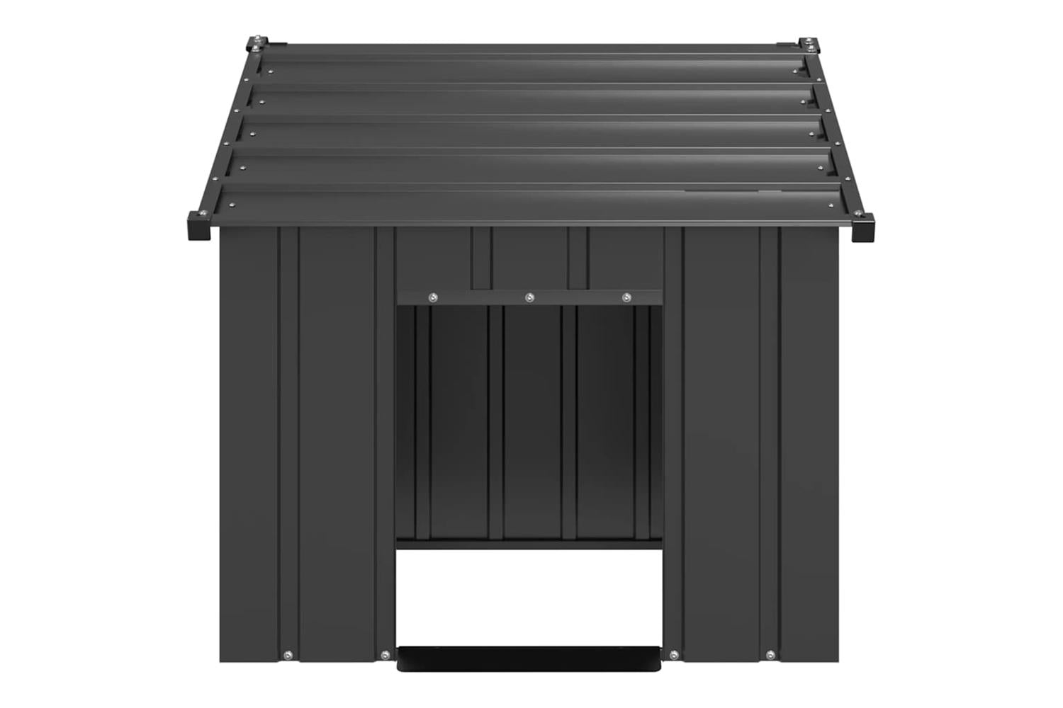 Dog House With Roof 83x130x85 Cm Galvanised Steel-3