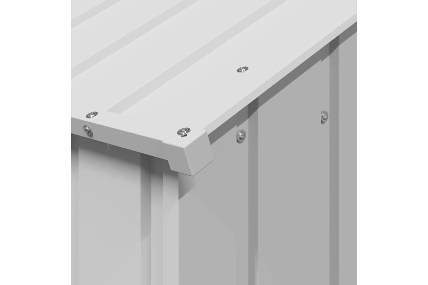 Dog House With Roof 114x202x101 Cm Galvanised Steel-6