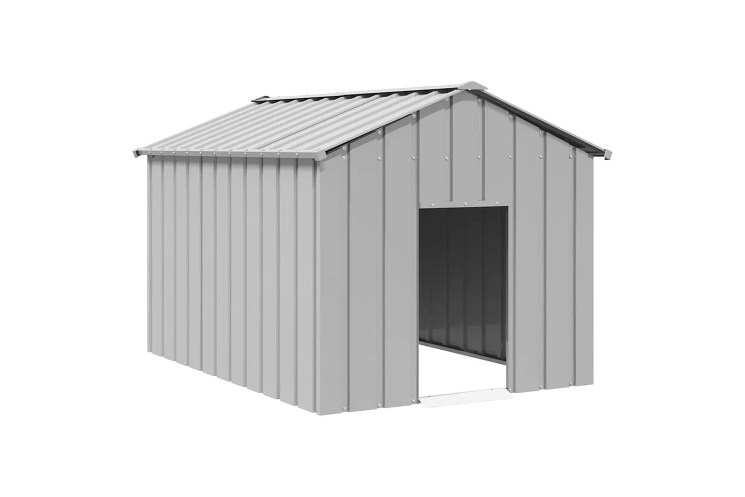 Dog House With Roof 113x153x101 Cm Galvanised Steel