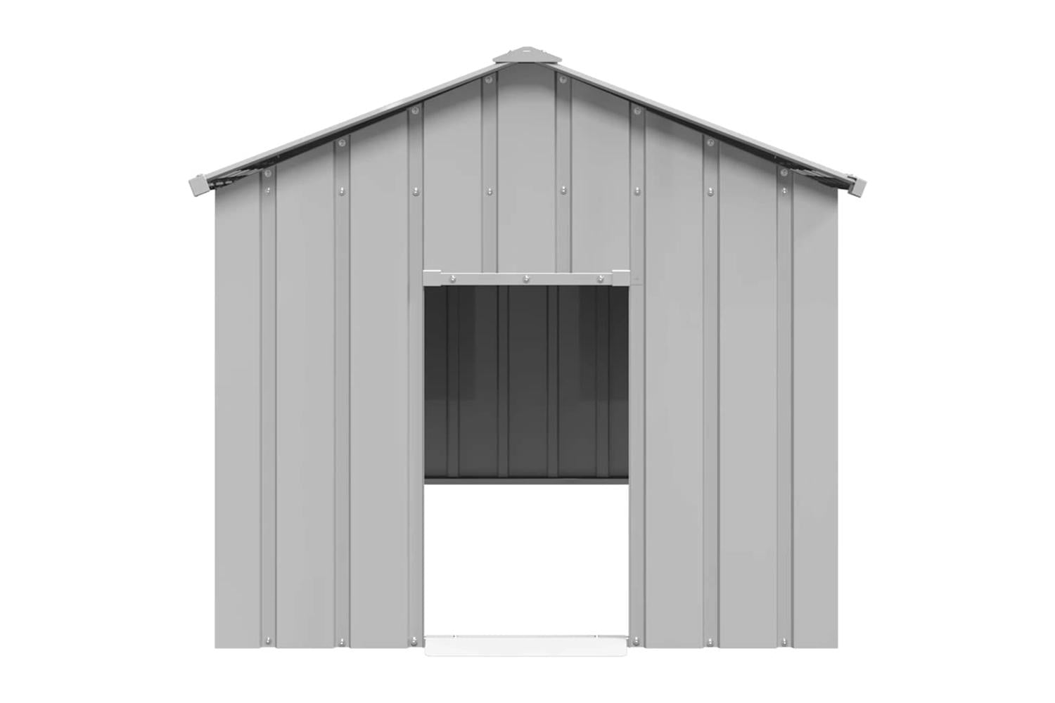 Dog House With Roof 113x153x101 Cm Galvanised Steel-3