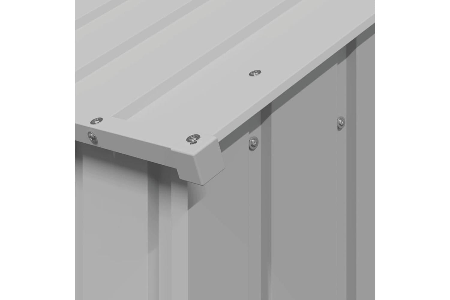 Dog House With Roof 113x153x101 Cm Galvanised Steel-6