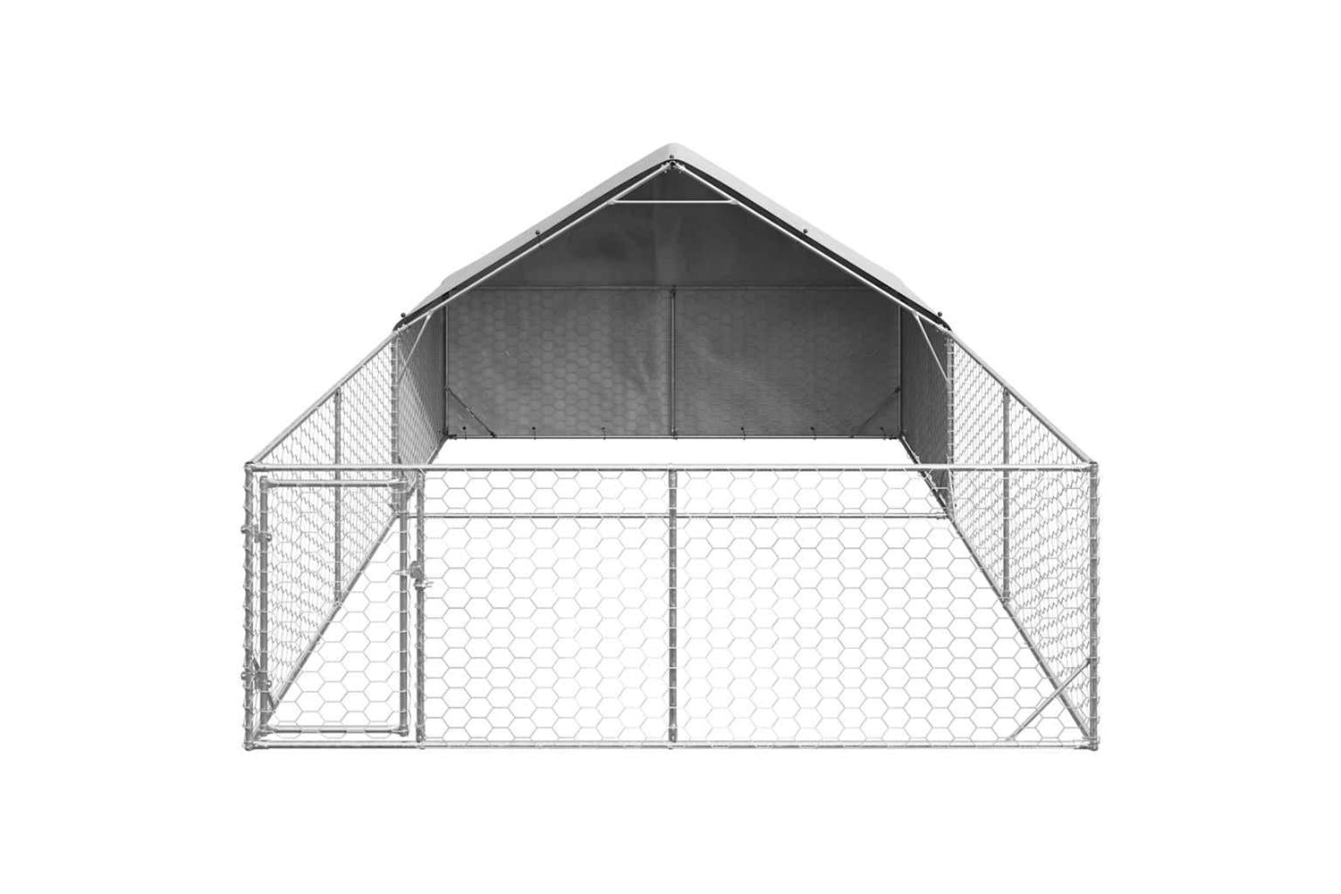 Outdoor Dog Kennel With Run 6x3x19 M Galvanised Steel-3
