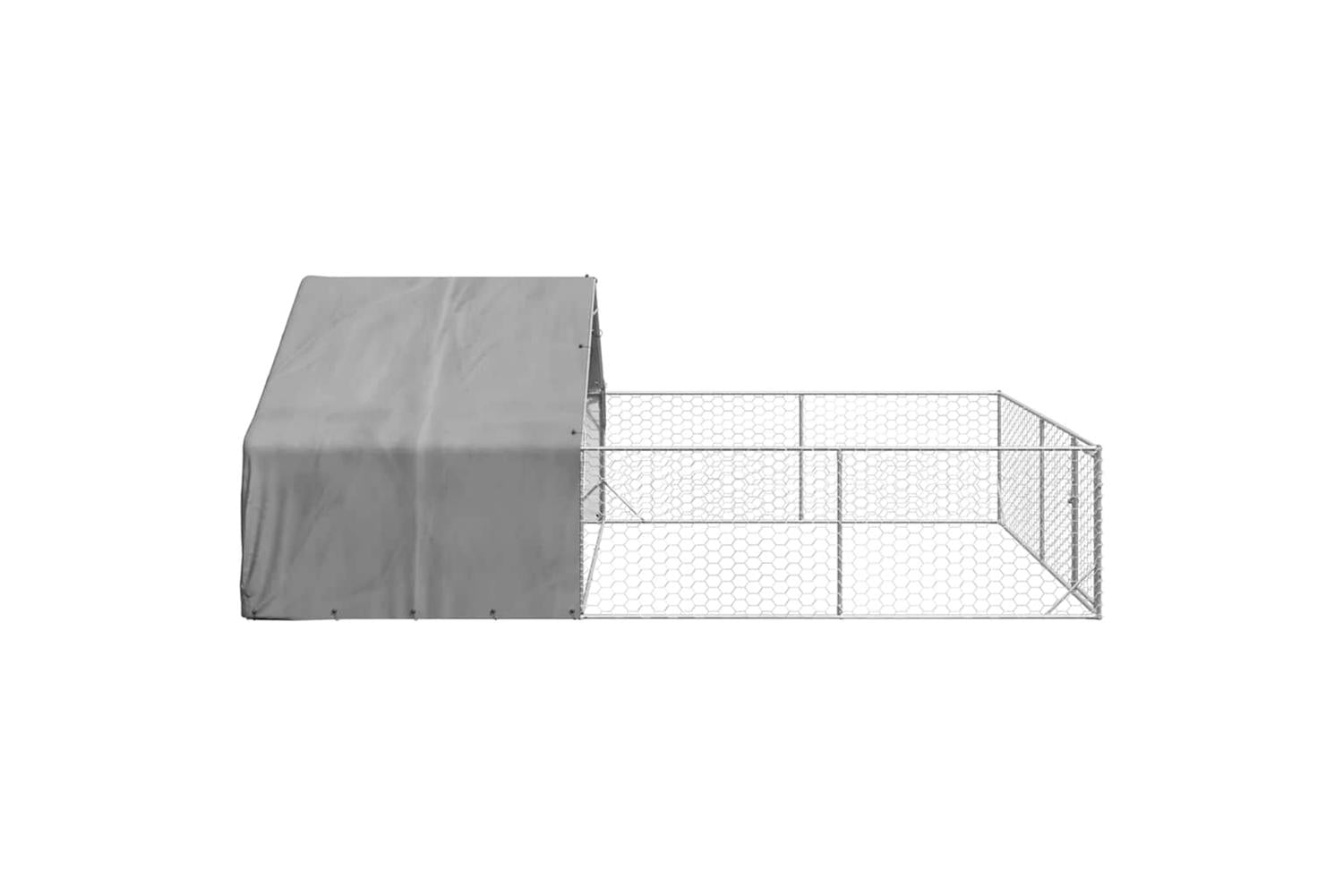 Outdoor Dog Kennel With Run 6x3x19 M Galvanised Steel-4