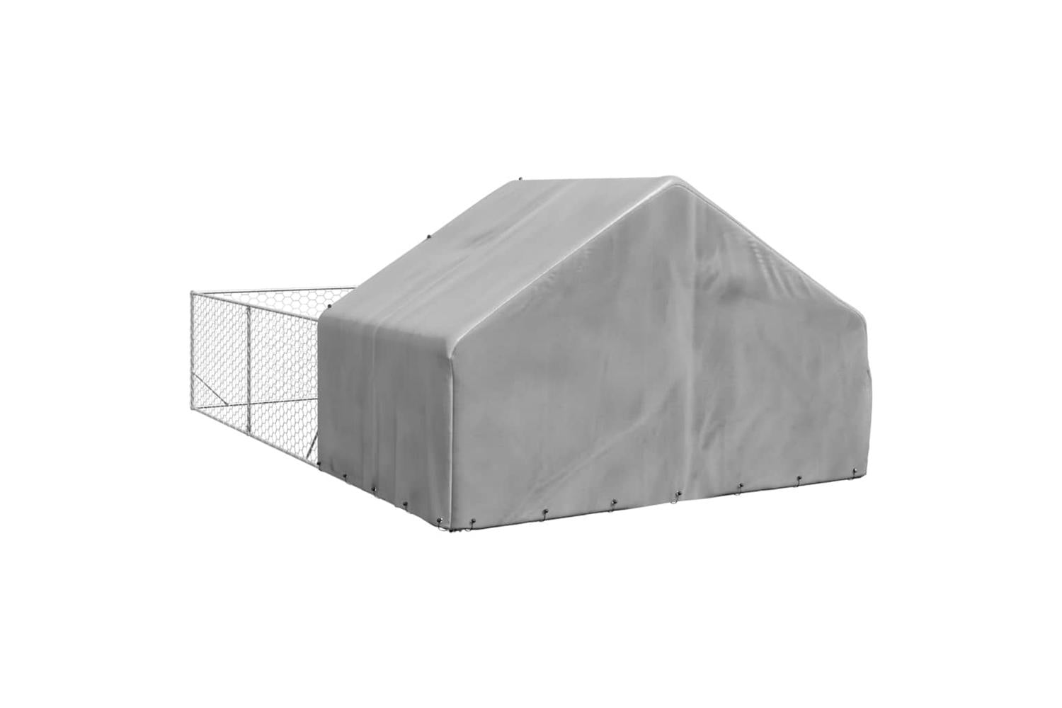 Outdoor Dog Kennel With Run 6x3x19 M Galvanised Steel-5