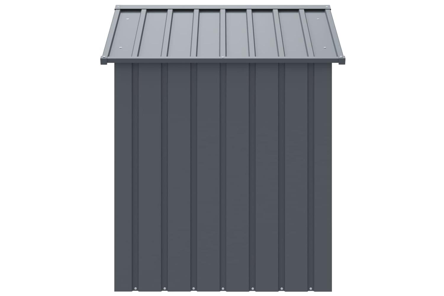 Dog House With Roof Anthracite 117x103x123 Cm Galvanised Steel-4