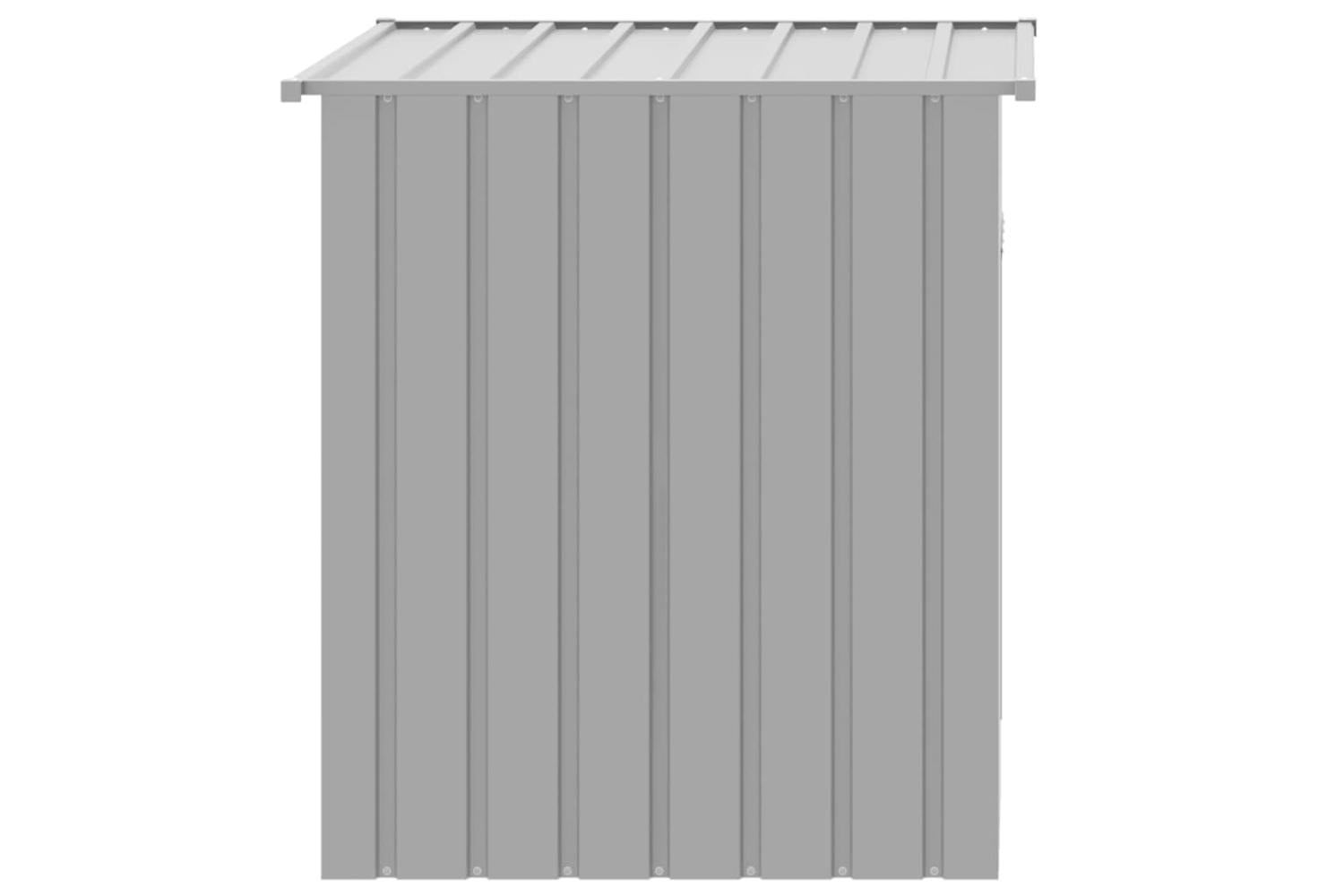 Dog House With Roof Light Grey 110x103x109 Cm Galvanised Steel-4