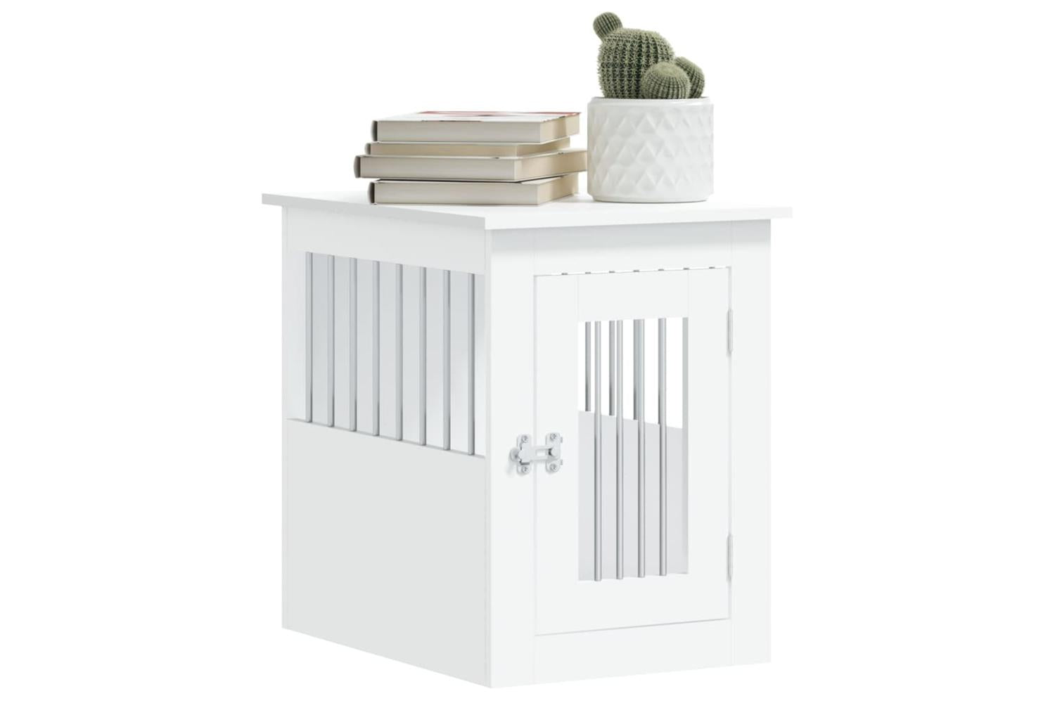 Dog Crate Furniture White 45x62x59 Cm Engineered Wood-4