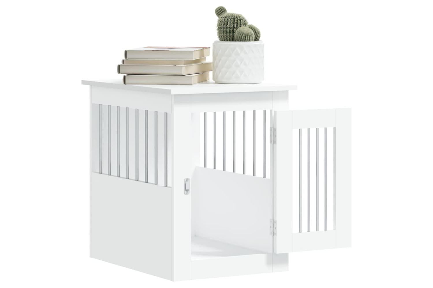 Dog Crate Furniture White 45x62x59 Cm Engineered Wood-5